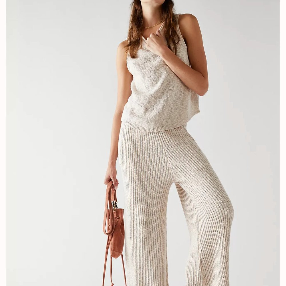NWT Free People Adelaide Sweater Set - Salt